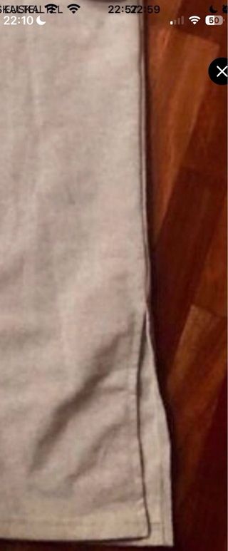 Vestido sudadera largo beige Talla M