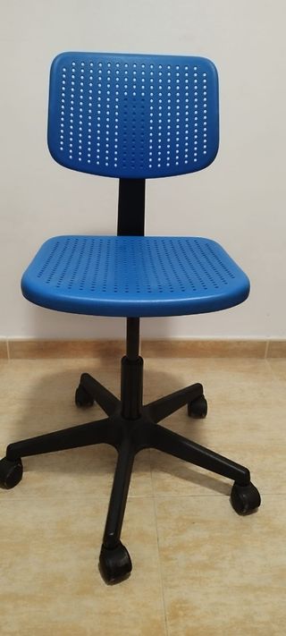 Silla de escritorio infantil azul