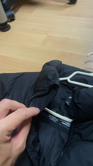 Abrigo plumas como nuevo H&M negro