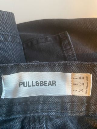 Pantalón vaquero negro Pull&Bear Talla M
