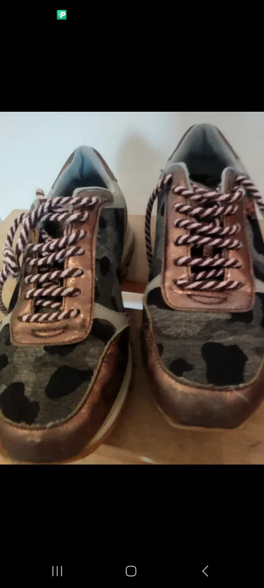 Zapatillas Giossepo Talla 36 Doradas/Multicolor