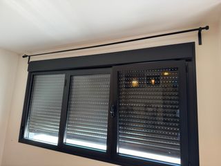 Barra Cortina Extensible Ikea Negra