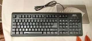 Tastiera per computer USB nera Aqprox
