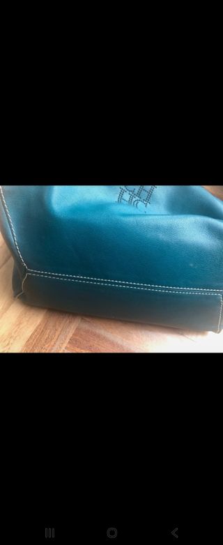 Bolso Carolina Herrera azul turquesa
