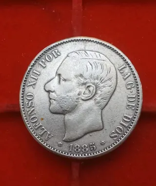 5 Pesetas 1885 España