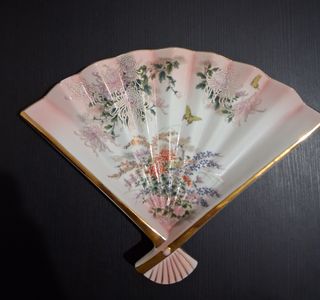 Abanico bandeja cerámica japonesa
