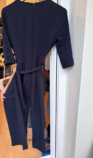Mono Zara azul tres cuartos