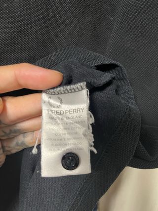 Polo Fred Perry Negro Talla S