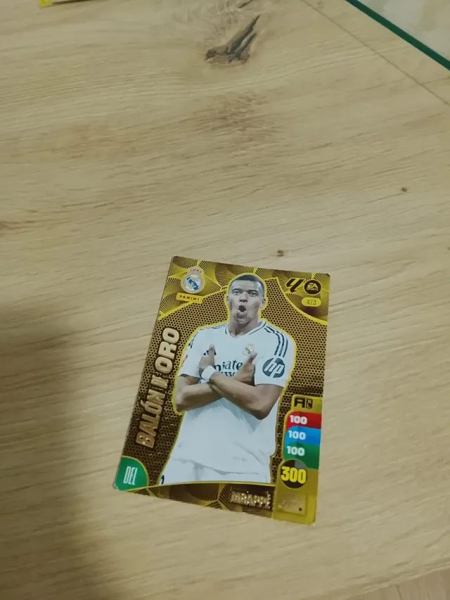 Cromo Mbappé Balón de Oro Panini