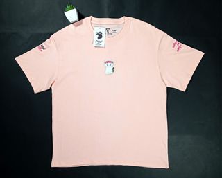 Camiseta Rosa Calidad Bordada Mujer Talla M