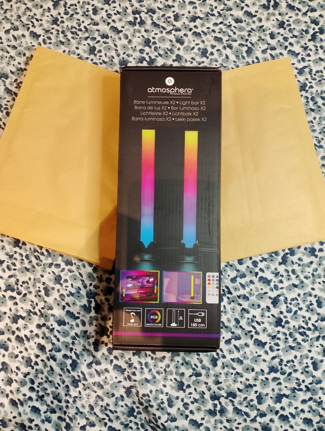 2 Barras LED RGB con Mando