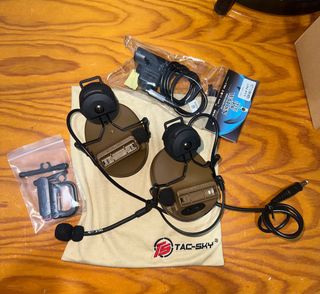 Cascos TAC-SKY COMTAC III ARC nuevos a estrenar
