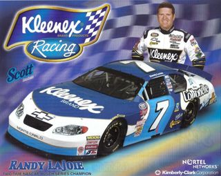 Mono Carreras Nascar Kleenex Chevrolet Vintage XL