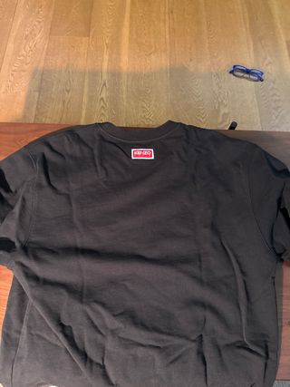 Sudadera Kenzo Negra con Tigre Bordado