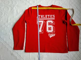 Felpa rossa Athletics 76 Domyos