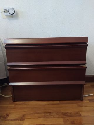 Dormitorio completo madera oscura