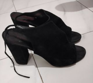 Sandalias tacón negras talla 38
