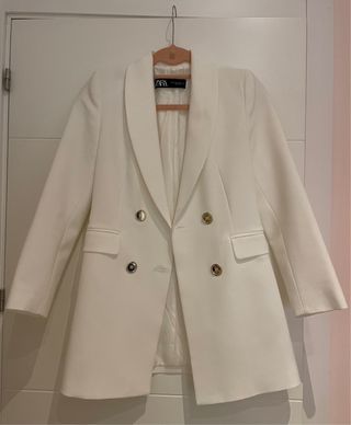 Americana Zara Blanca Talla XS