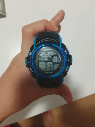 Reloj Calypso Digital Azul y Negro