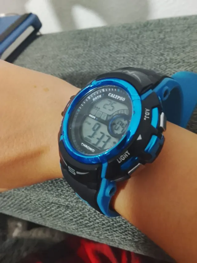 Reloj Calypso Digital Azul y Negro