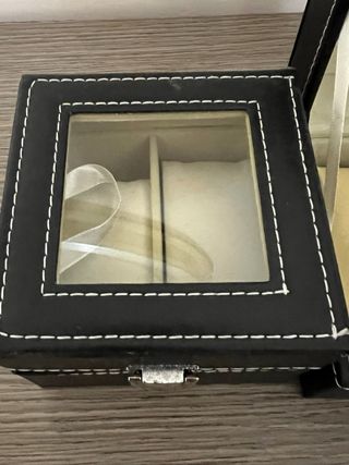 Set 3 cofanetti porta orologi con coperchio