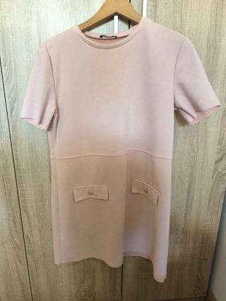 Vestido rosa corto