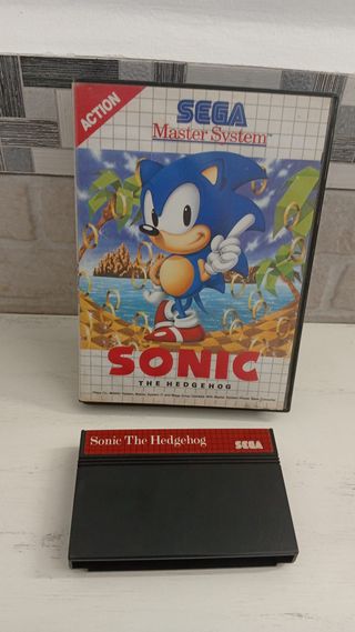 Sonic The Hedgehog Sega Master System Caja + Cartu