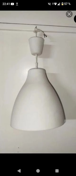 Lámpara colgante blanca