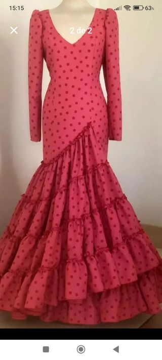 Traje Flamenca Lunares Rojo Talla Única