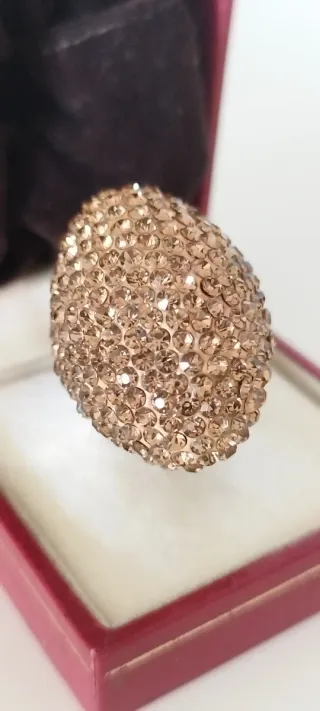 Anello Max Mara donna oro e marrone