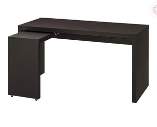 Escritorio extensible madera negro