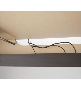 Escritorio extensible madera negro