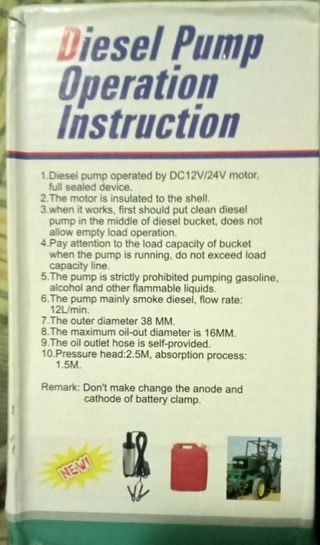 Bomba Extracción Gasolina/Diesel 12V/24V