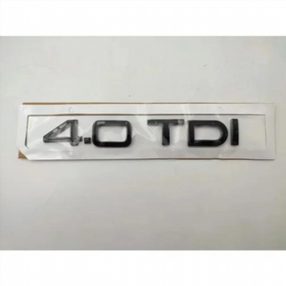 Emblema Logo AUDI4.0 TDI negro