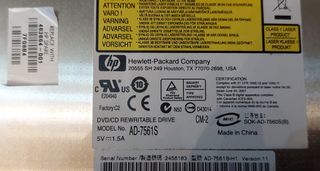 Grabadora DVD HP AD-7561S SATA