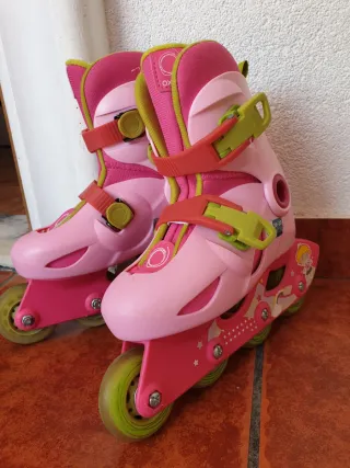 Patines en línea rosas para niña