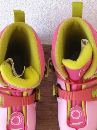 Patines en línea rosas para niña