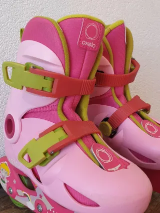 Patines en línea rosas para niña