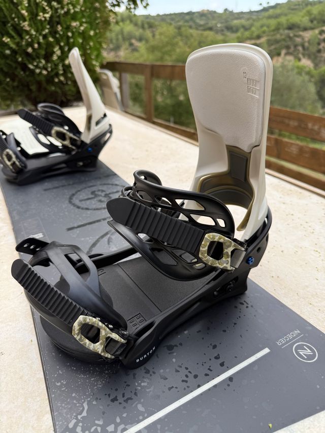 Tabla Snowboard Nidecker + Fijaciones Burton