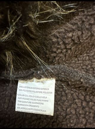 Chaqueta de ante con pelo