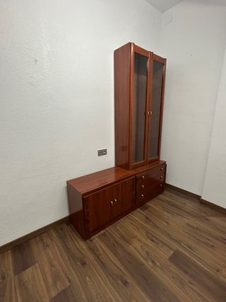 Mueble aparador salón comedor madera y cristal