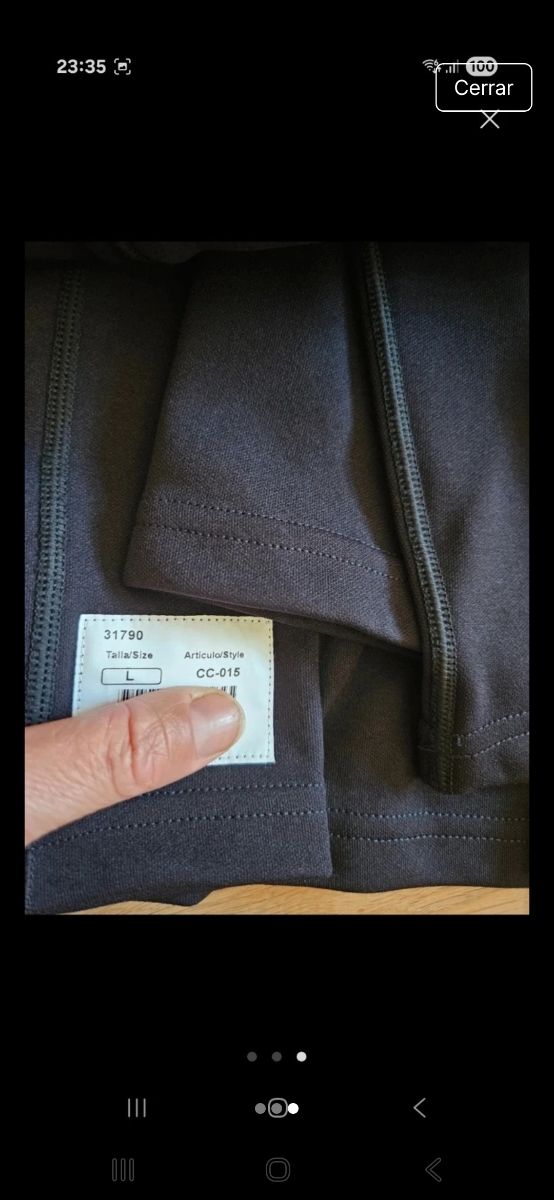 Camiseta térmica manga larga Partenon azul marino