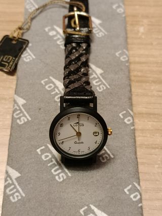 Reloj Lotus Mujer Vintage Negro/Dorado