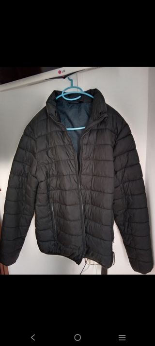 Chaqueta anorak unisex negra