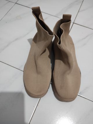 Botines Beige/Marrón