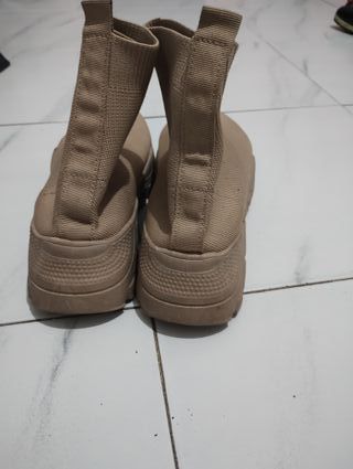 Botines Beige/Marrón