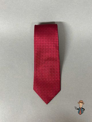 Corbata Le Cravatte Bieta burdeos texturizada