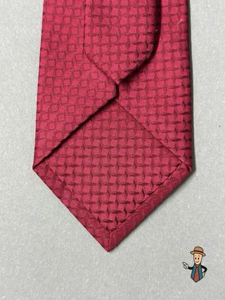 Corbata Le Cravatte Bieta burdeos texturizada