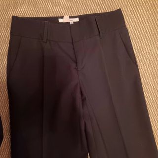 Pantalón recto mujer negro