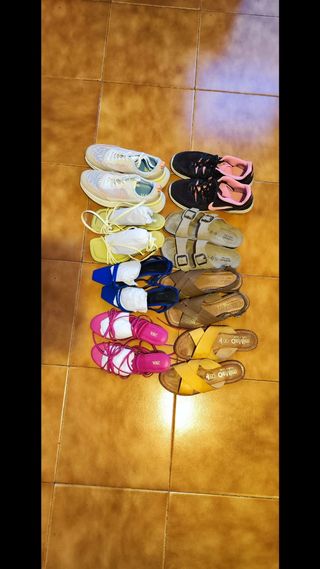 Lote de zapatos mujer